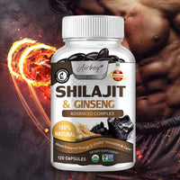 Shilajit & Ginseng Complex 120 Capsules - Natural Energy Support